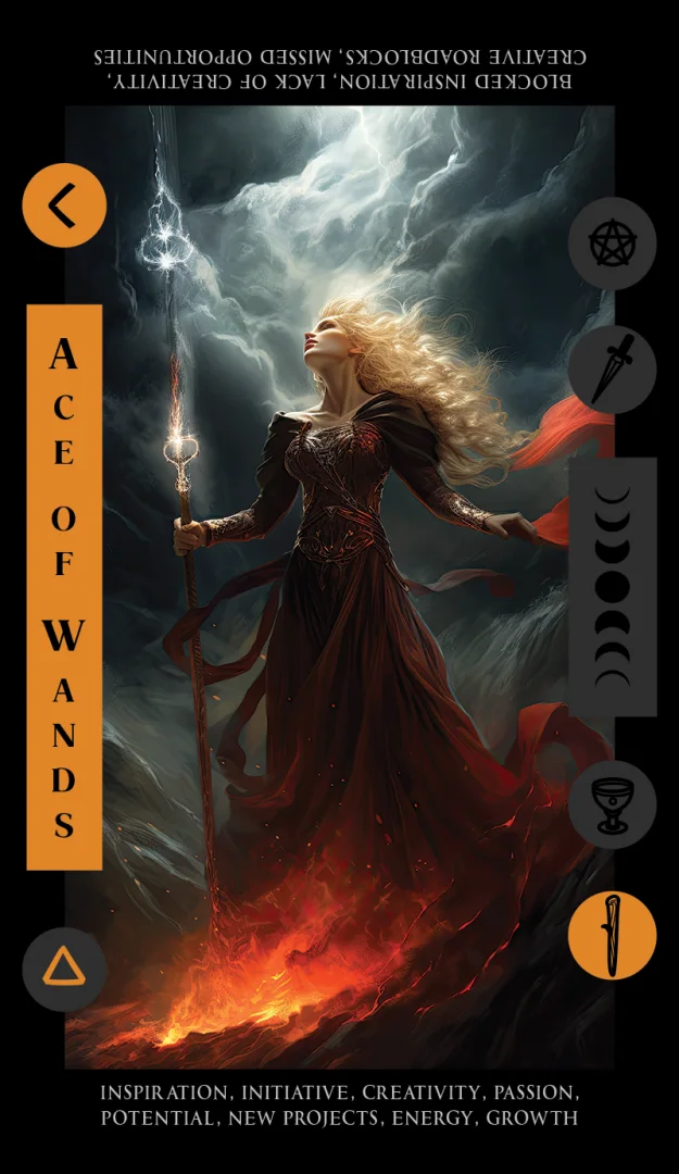 Ace of Wands tarot card