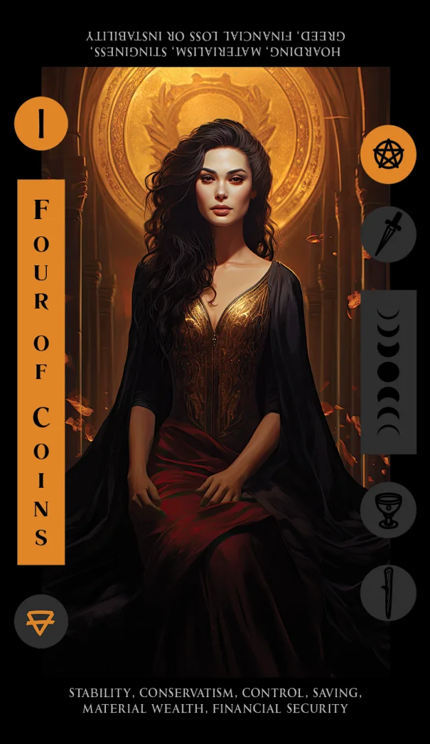 Four of Coins tarot card