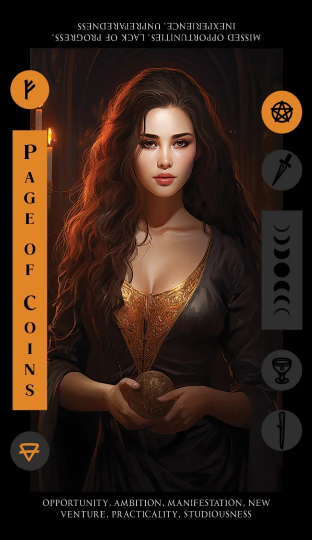 Page of Coins tarot card