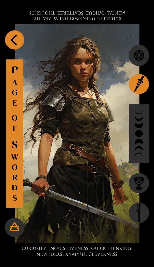 Page of Swords tarot card