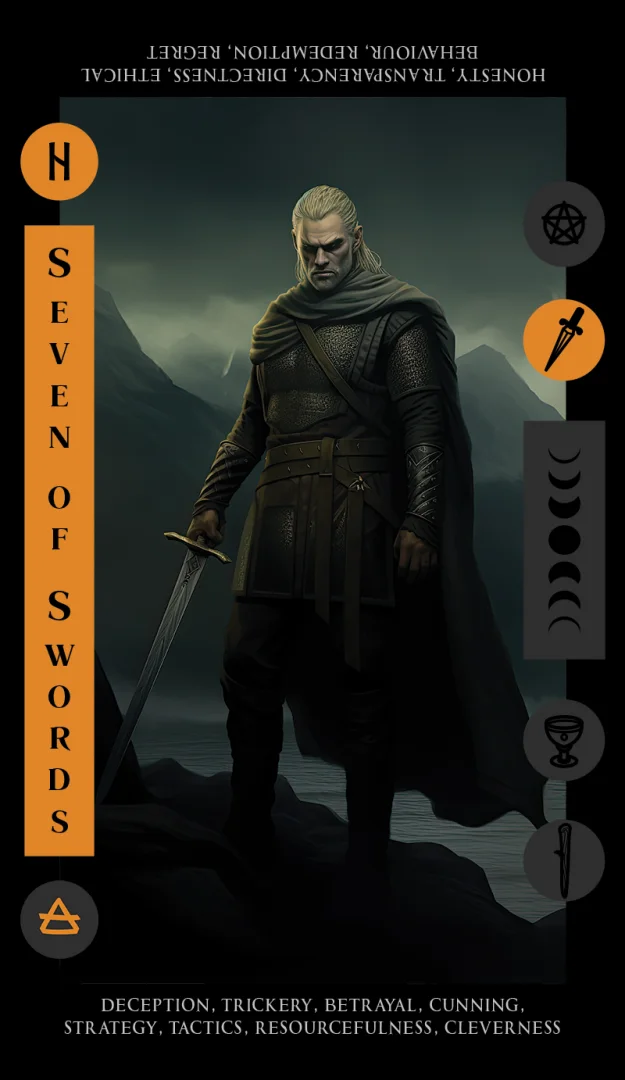 Seven of Swords tarot card