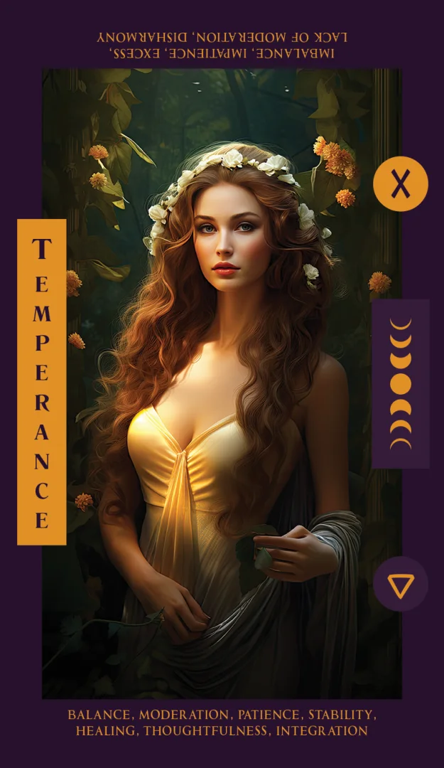 Temperance tarot card