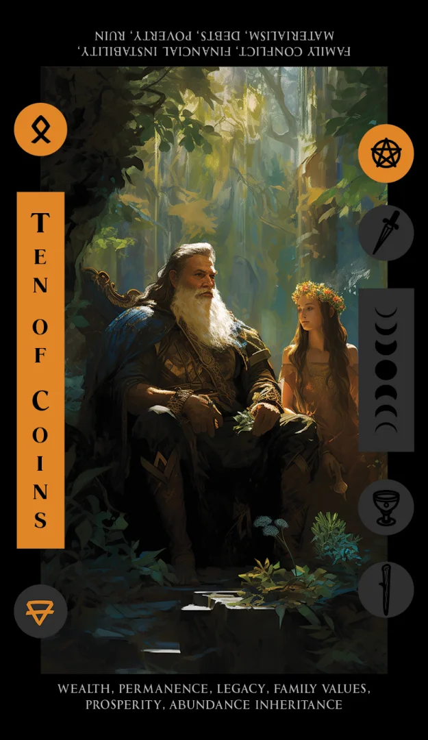 Ten of Coins tarot card