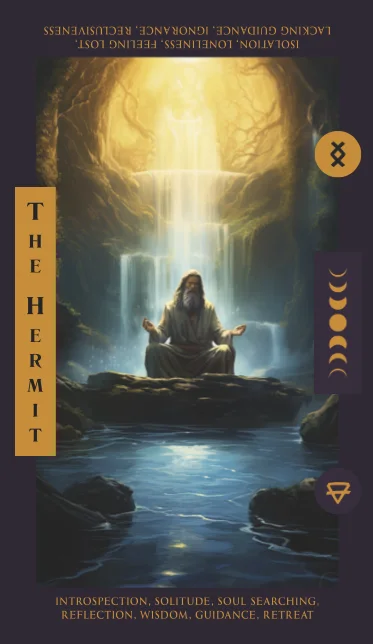 The Hermit tarot card