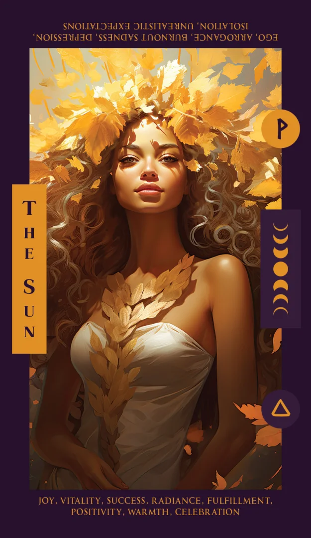 The Sun tarot card
