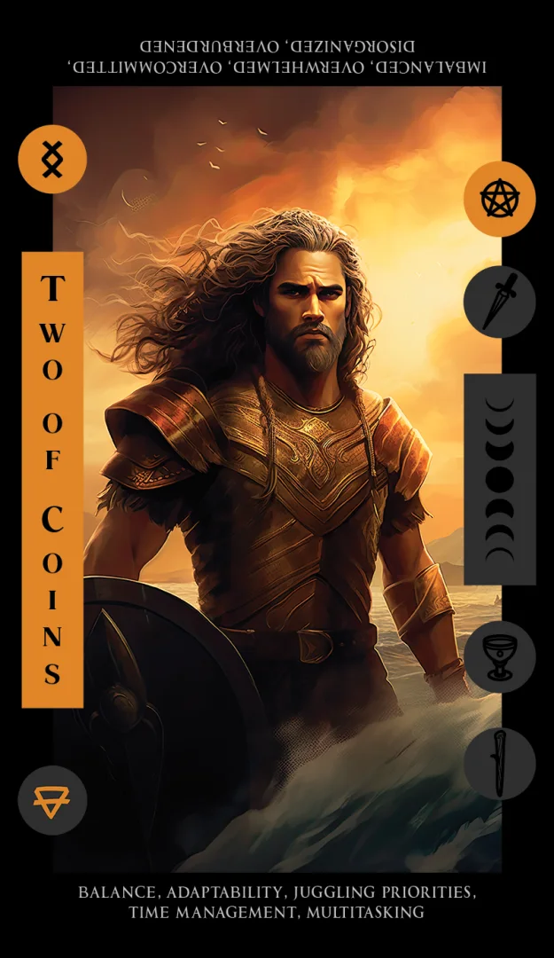 Two of Coins tarot card